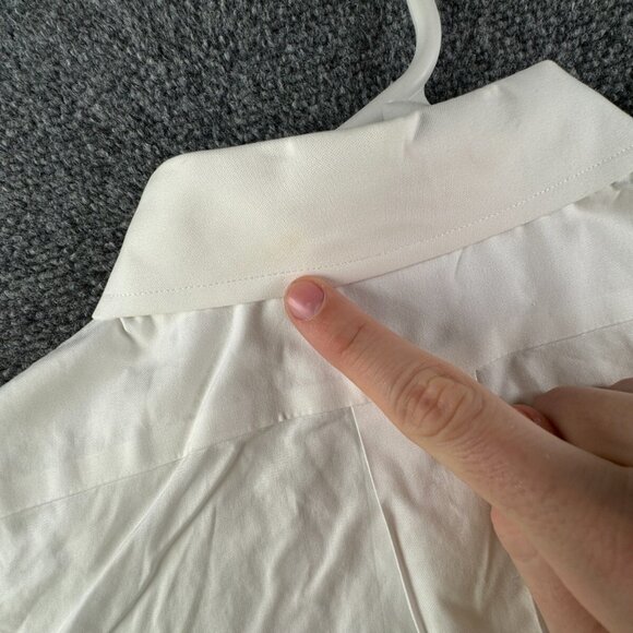 Brooks Brothers Men Non Iron Button Up Shirt Long Sleeve 17.5 35 Regent White - Picture 15 of 16